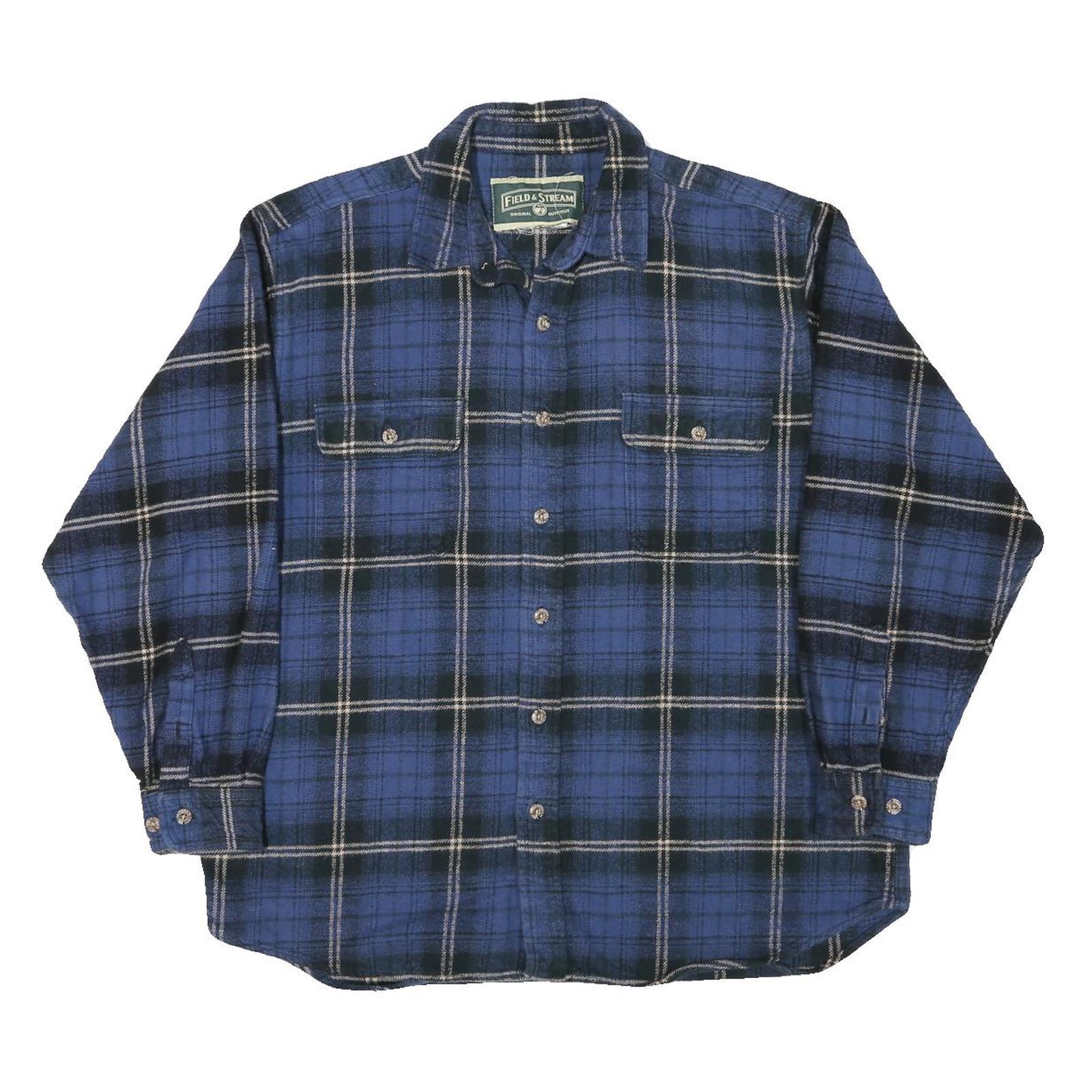 Buy FIELD & STREAM Mens Blue Black Checked Cotton Blend Shirt L Casual Long Sleeve Refurbished - $38.99 FIELD & STREAM Mens Blue Black Checked Cotton Blend Shirt L Casual Long Sleeve Refurbished - N/A refurbished available on Cerqular