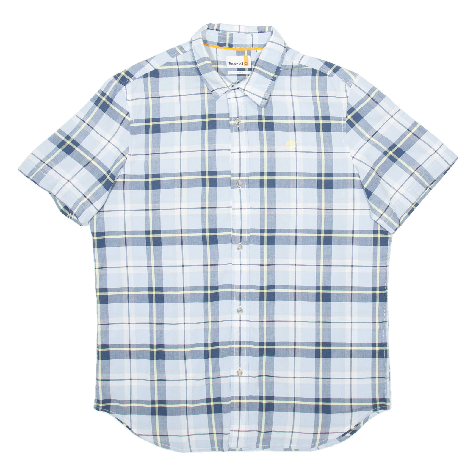 TIMBERLAND Mens Shirt Blue Check L Refurbished - N/A refurbished available on Cerqular