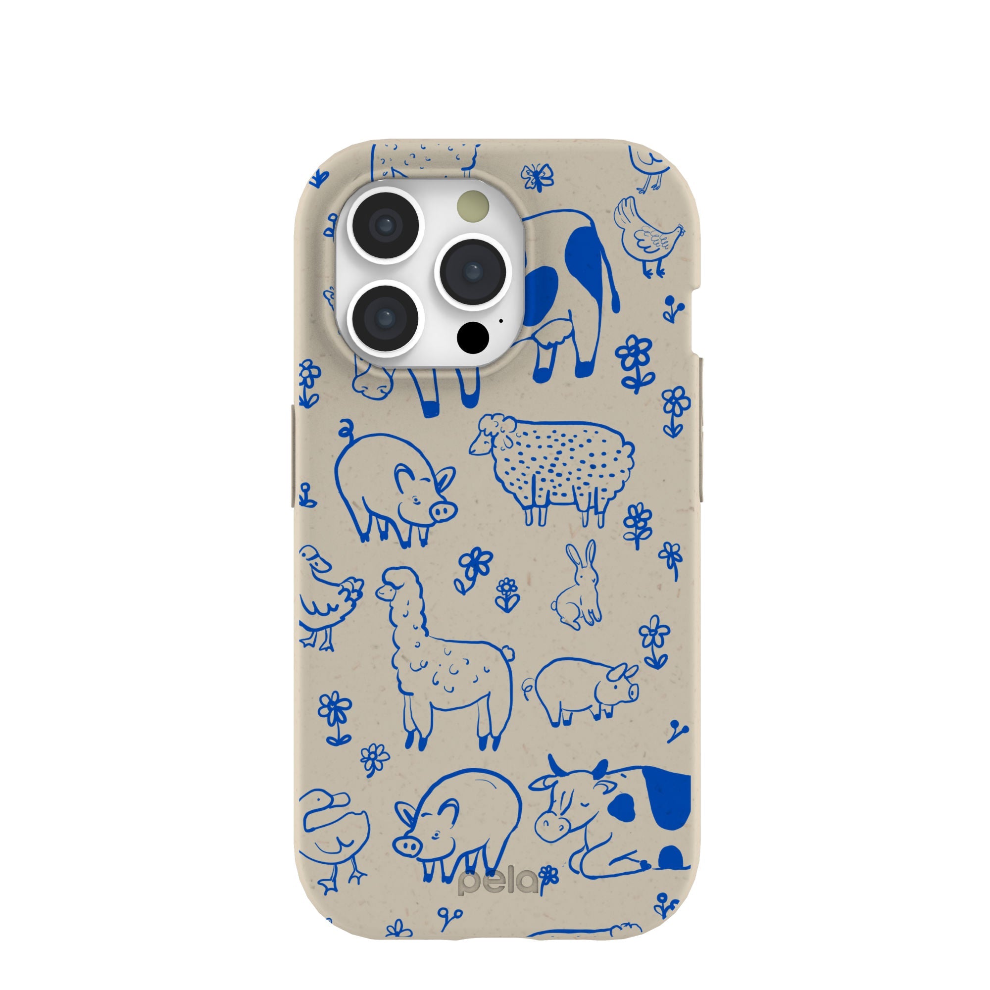London Fog Happy Farmyard iPhone 15 Pro Case Refurbished - Pela Case refurbished available on Cerqular