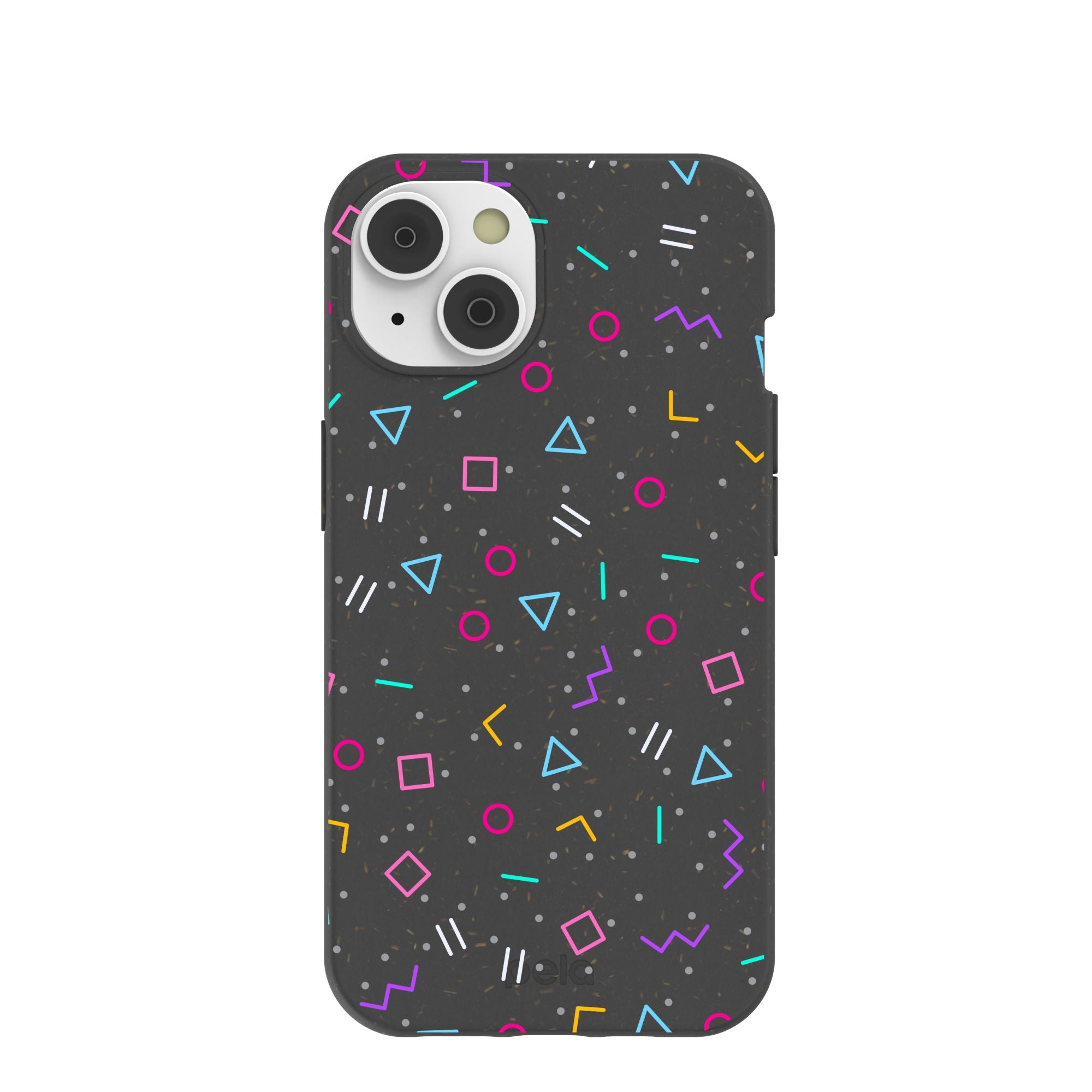 Black Neon Nostalgia iPhone 14/16e Case Refurbished - Pela Case refurbished available on Cerqular