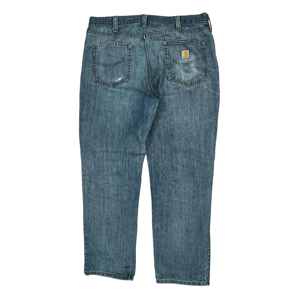 Carhartt Jeans - 38W 32L Blue Cotton Refurbished - Thrifted (note: this is a term often used to describe second- refurbished available on Cerqular