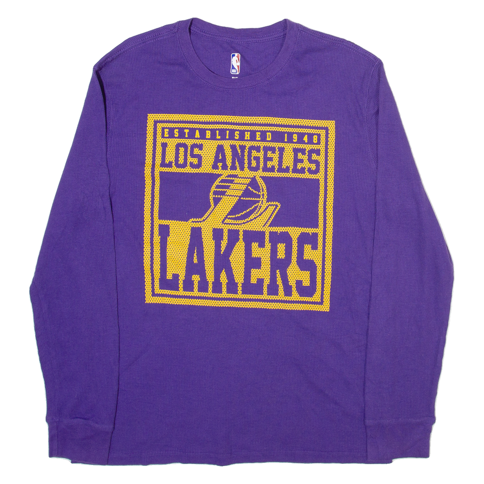 NBA LA Lakers Mens T-Shirt Purple Long Sleeve USA M Refurbished - N/A refurbished available on Cerqular
