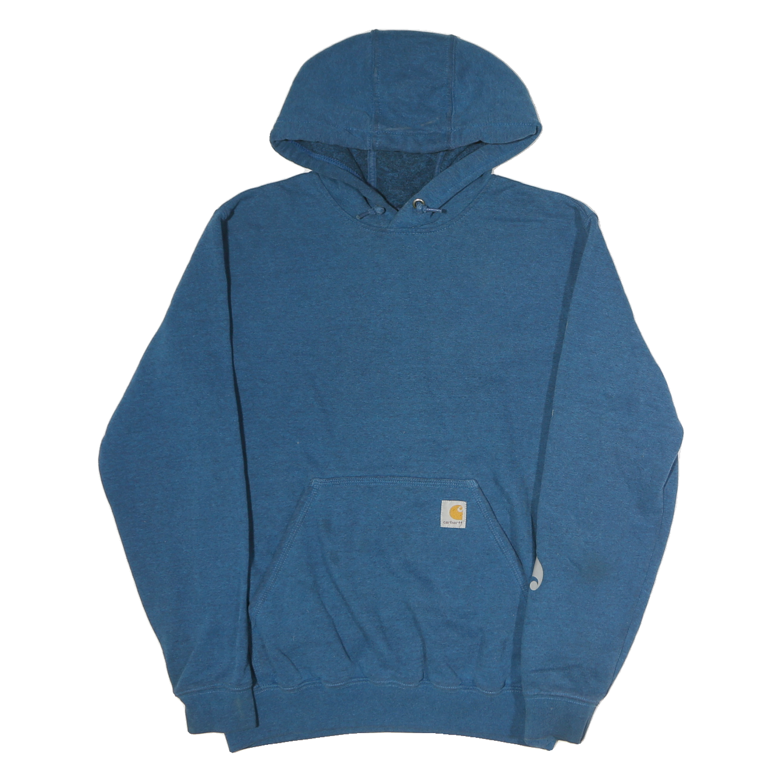 CARHARTT Mens Blue Pullover Hoodie S Logo Print Casual Comfort Refurbished - N/A refurbished available on Cerqular