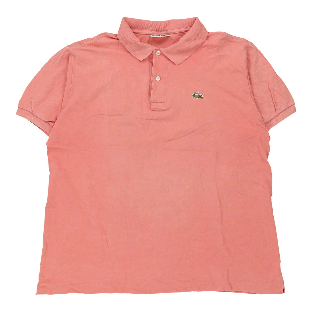 Lacoste Polo Shirt - XL Pink Cotton Refurbished - Thrifted (note: this is a term often used to describe second- refurbished available on Cerqular