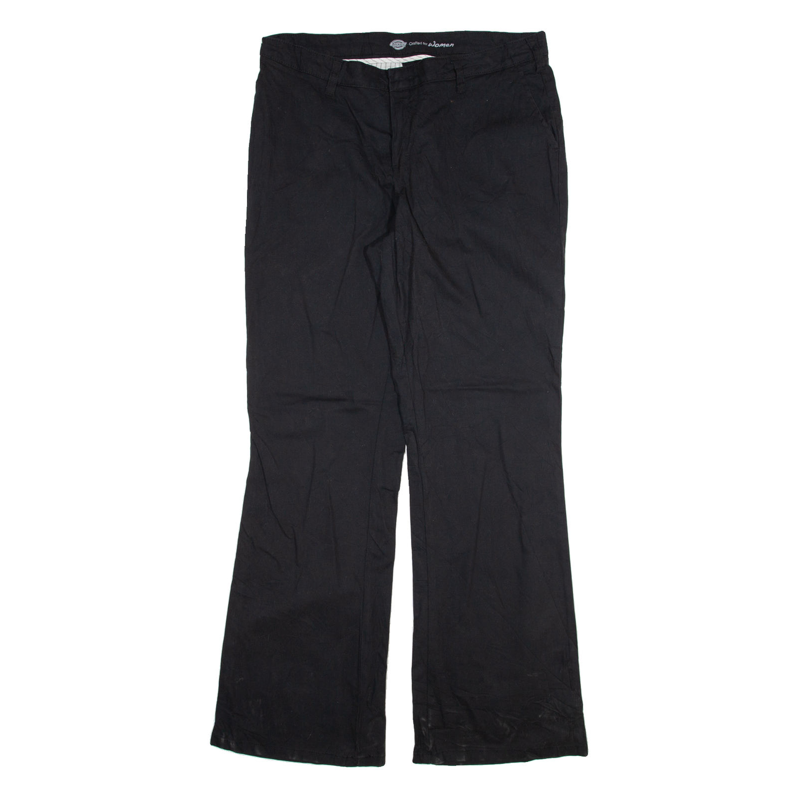 DICKIES Womens Trousers Black Regular Bootcut W34 L33 Refurbished - N/A refurbished available on Cerqular