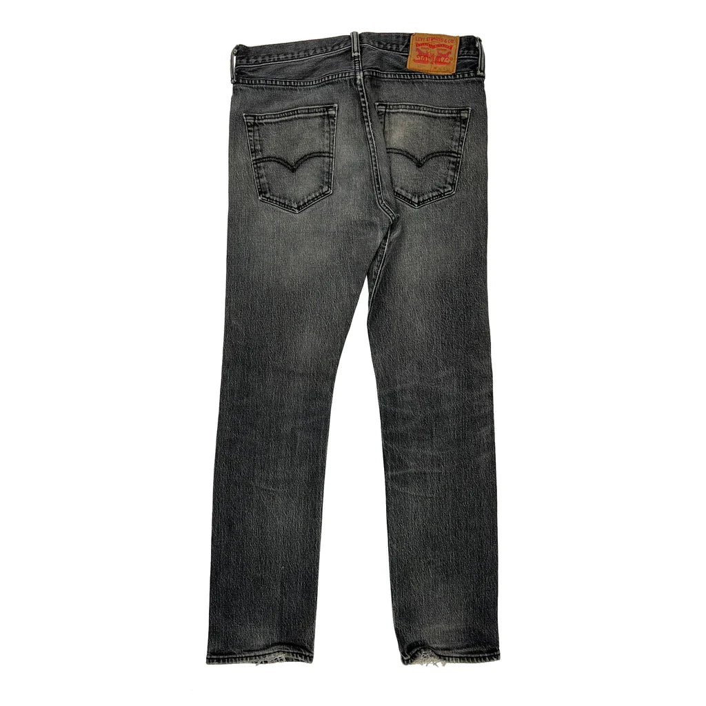 Levis 501 Slim Jeans - 32W 31L Grey Cotton Refurbished - Thrifted (note: this is a term often used to describe second- refurbished available on Cerqular