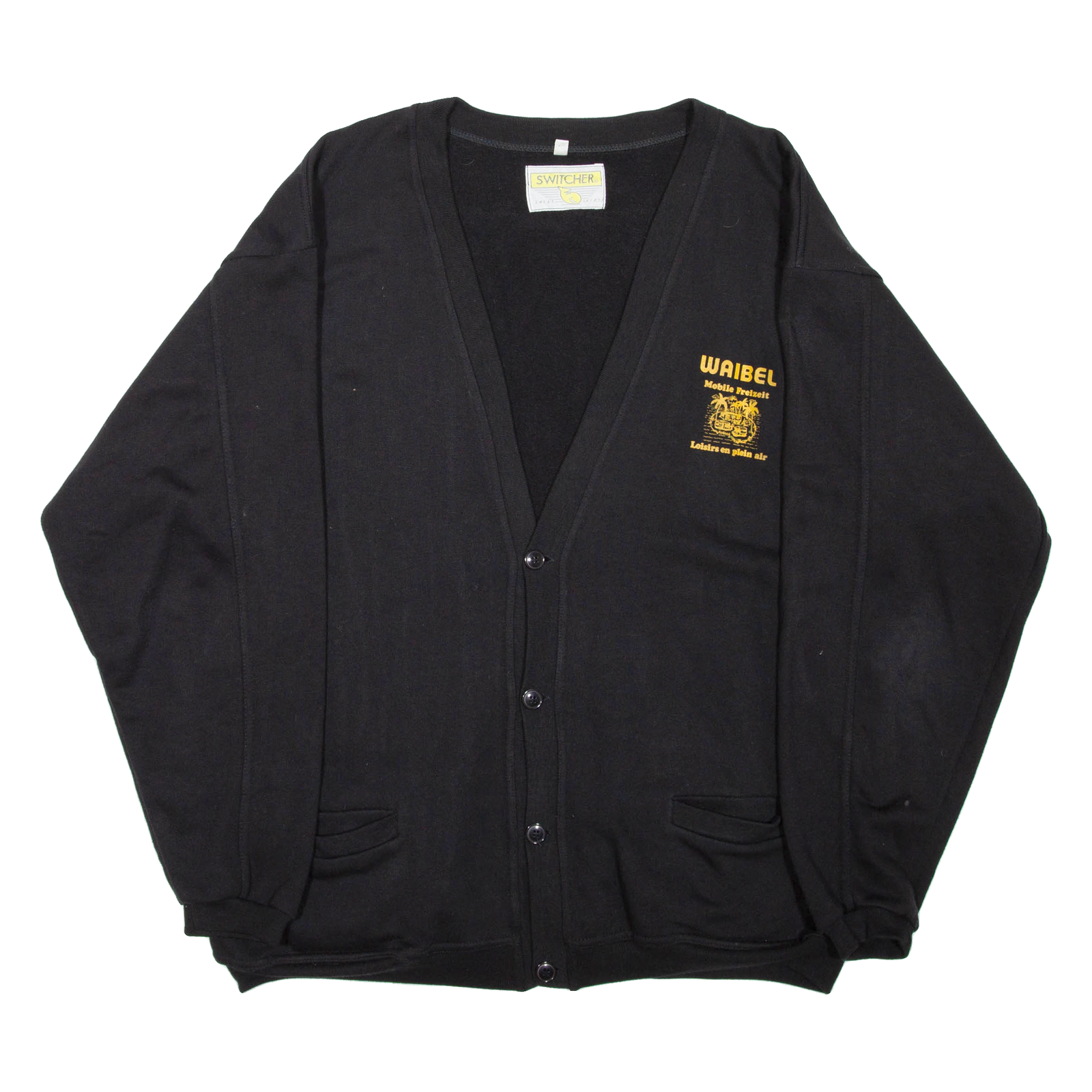 SWITCHER Mens Overcoat Coat Black XL Refurbished - N/A refurbished available on Cerqular