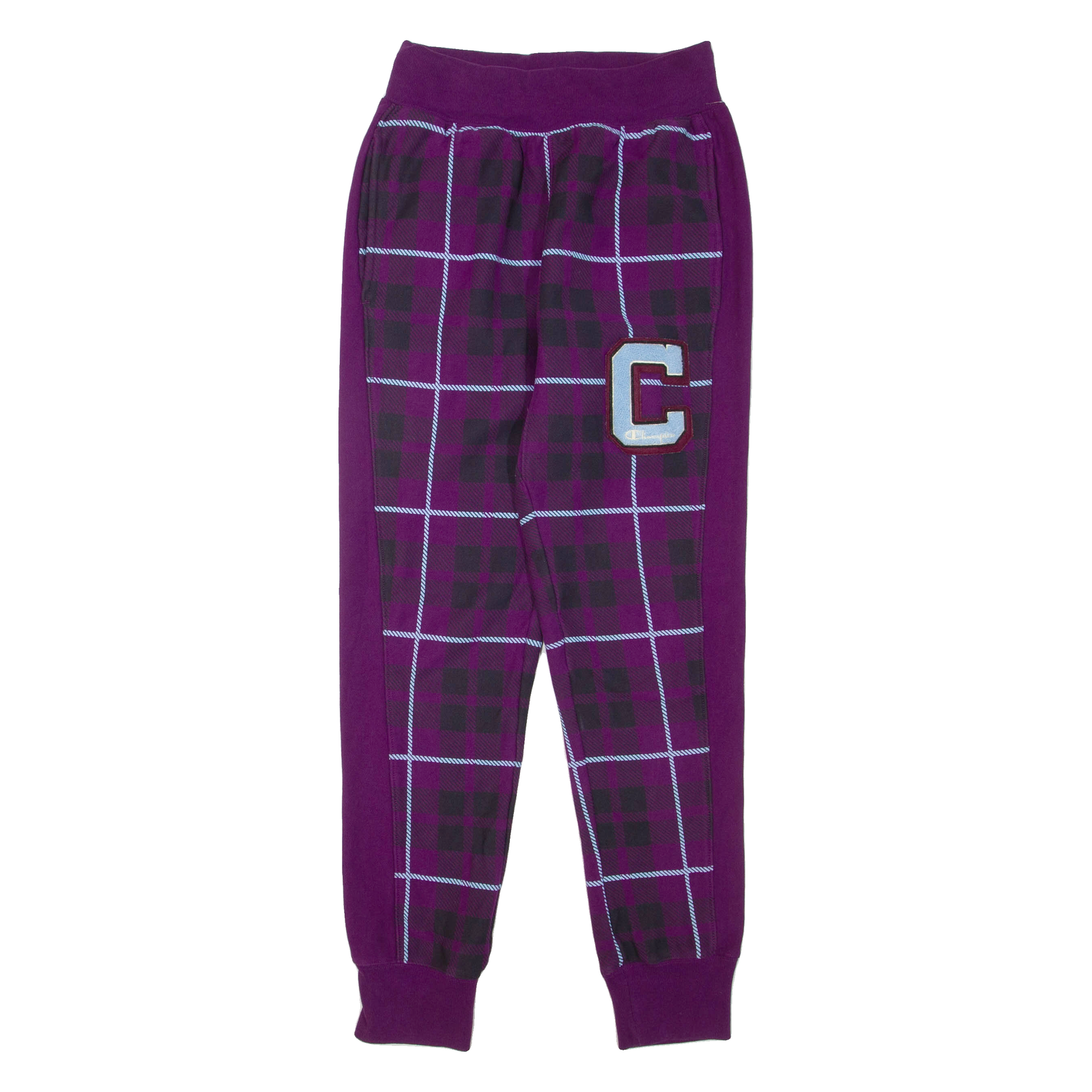 CHAMPION REVERSE WEAVE Check Womens Joggers Purple Tapered S W24 L30 Refurbished - N/A refurbished available on Cerqular