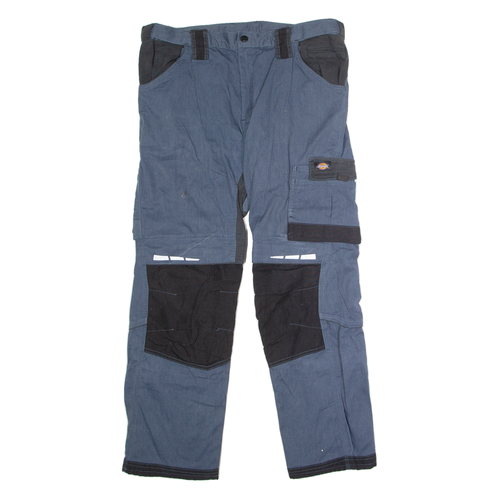 DICKIES Workwear Mens Twill Trousers Blue Regular Straight W38 L32 Refurbished - N/A refurbished available on Cerqular