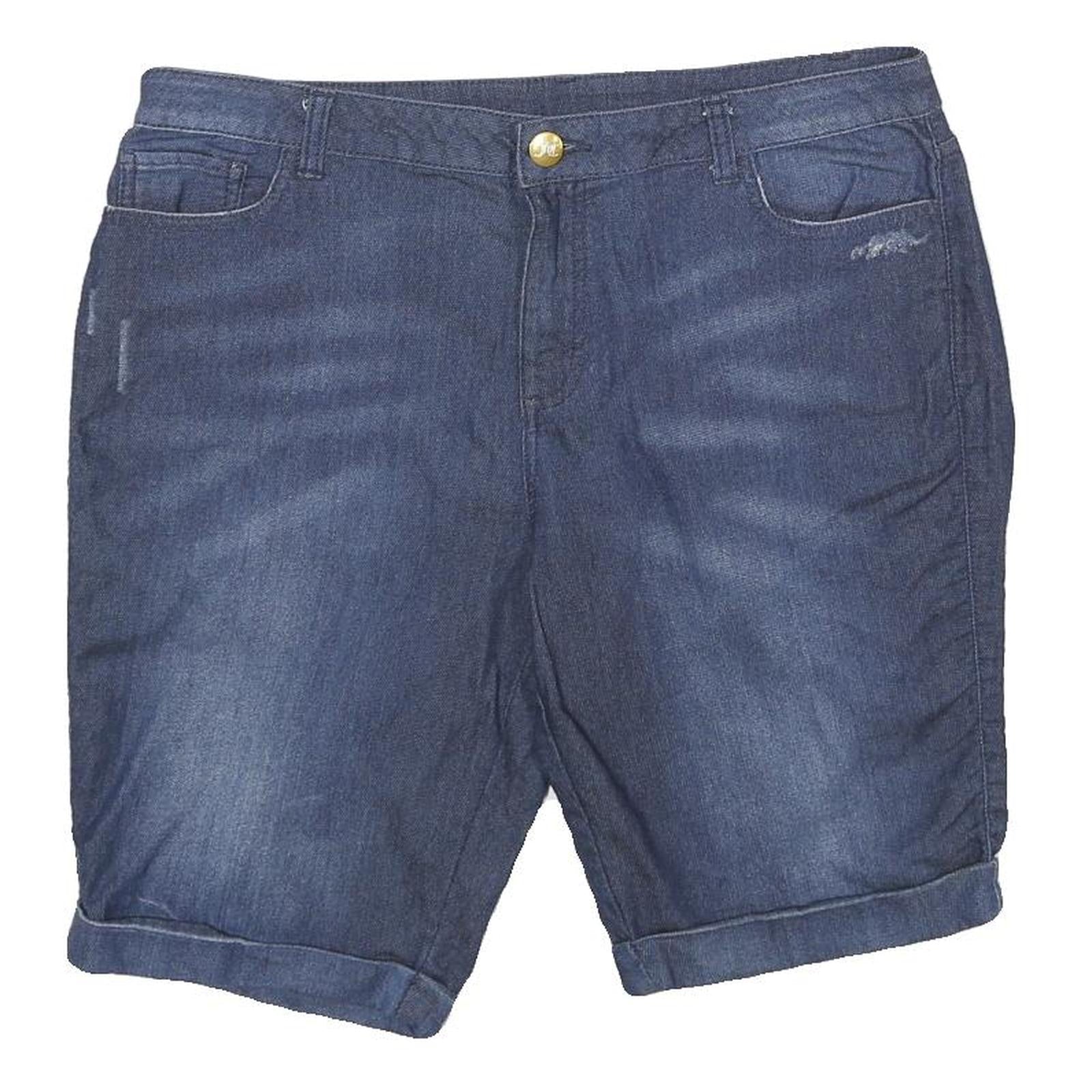 JUICY COUTURE Womens Shorts Blue Denim Casual UK 14 W34 Cotton Blend Refurbished - N/A refurbished available on Cerqular