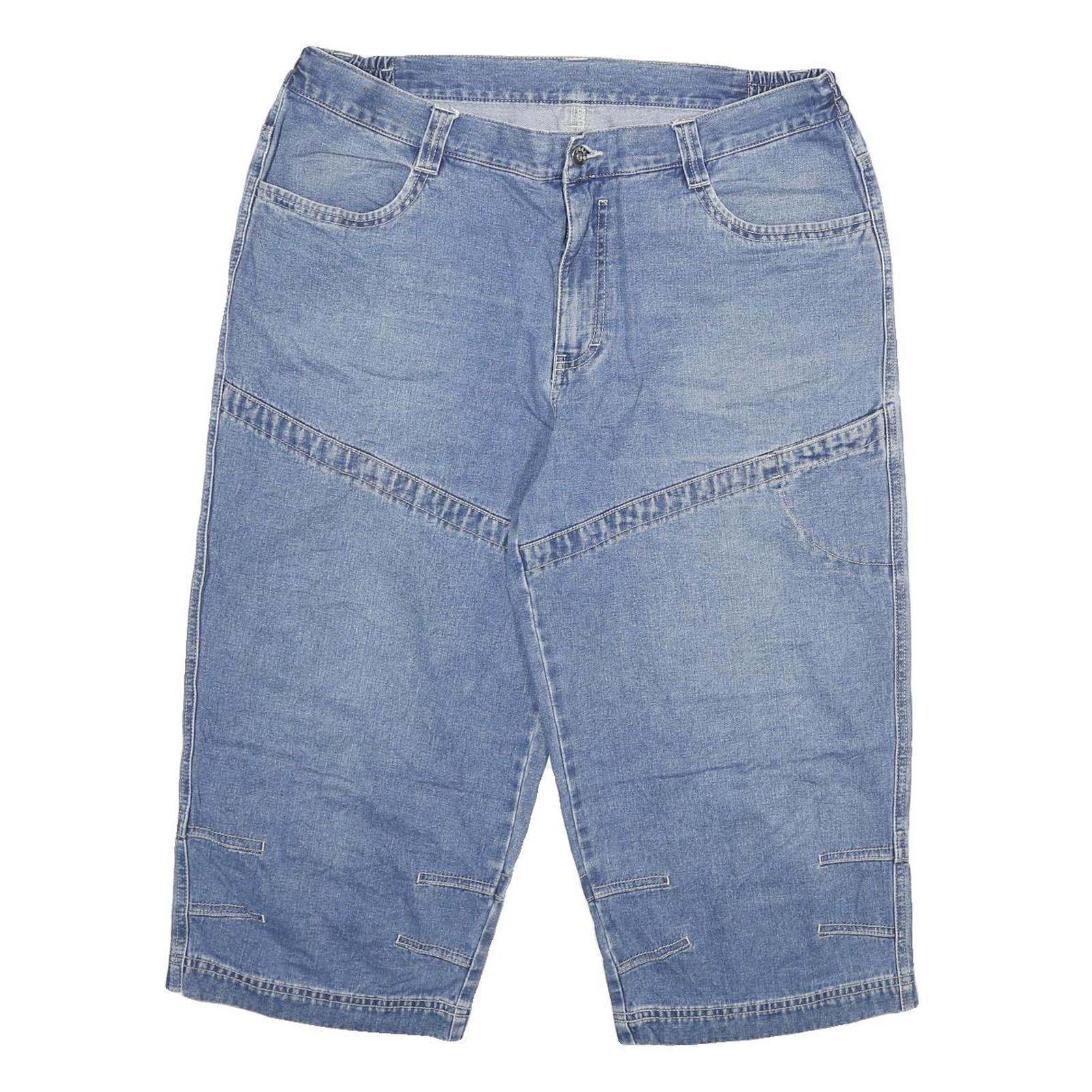 Mens Blue Casual Cotton Blend Denim Style Shorts 2XL W34 Comfortable Fit Refurbished - N/A refurbished available on Cerqular