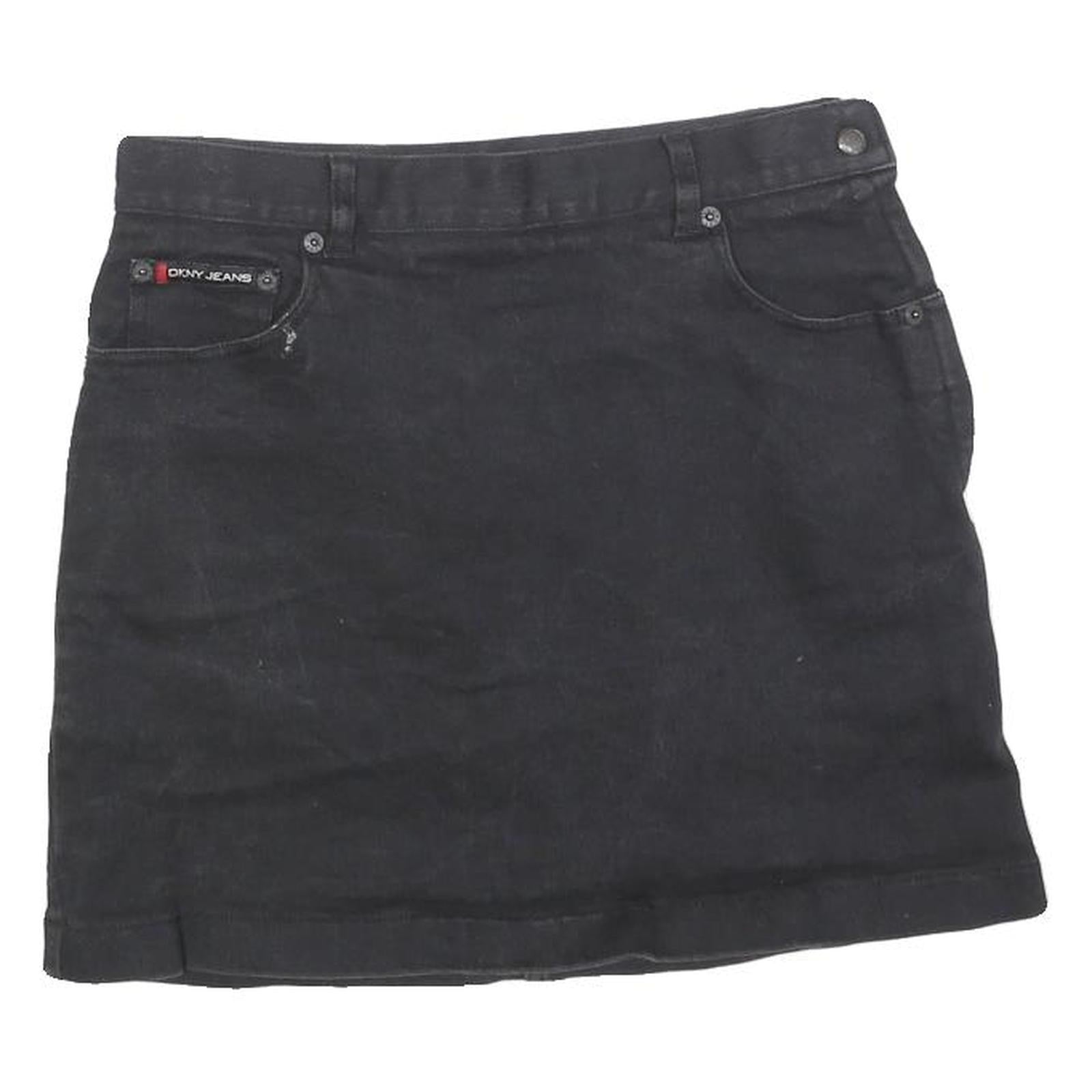 DKNY Womens Black Cotton Blend Mini Skirt S Casual Classic Design Refurbished - N/A refurbished available on Cerqular