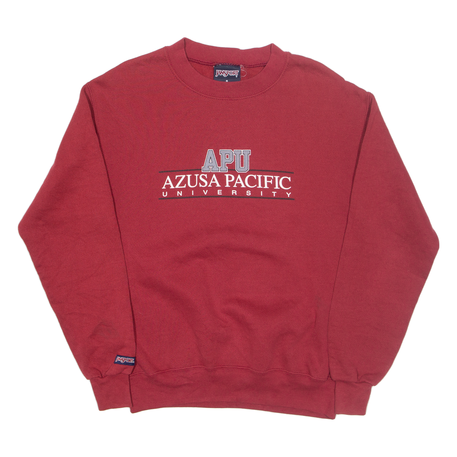 JANSPORT Azusa Pacific University Mens Sweatshirt Maroon USA S Refurbished - N/A refurbished available on Cerqular