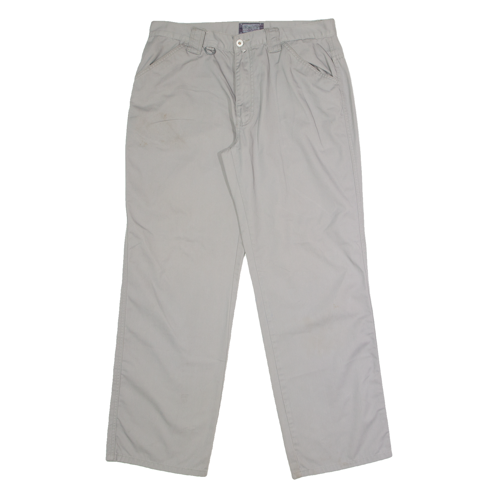 TEDDY'S Outdoor Mens Twill Trousers Grey Regular Straight W36 L31 Refurbished - N/A refurbished available on Cerqular