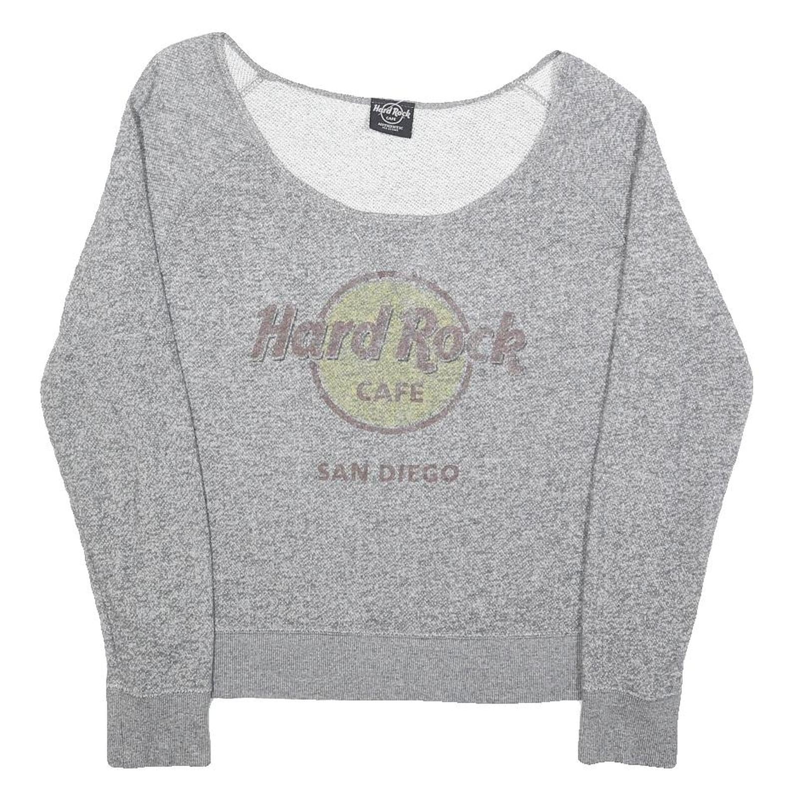 Buy HARD ROCK CAFE Womens Grey San Diego Scoop Neck M Cotton Blend Sweatshirt Refurbished - $41.59 HARD ROCK CAFE Womens Grey San Diego Scoop Neck M Cotton Blend Sweatshirt Refurbished - N/A refurbished available on Cerqular