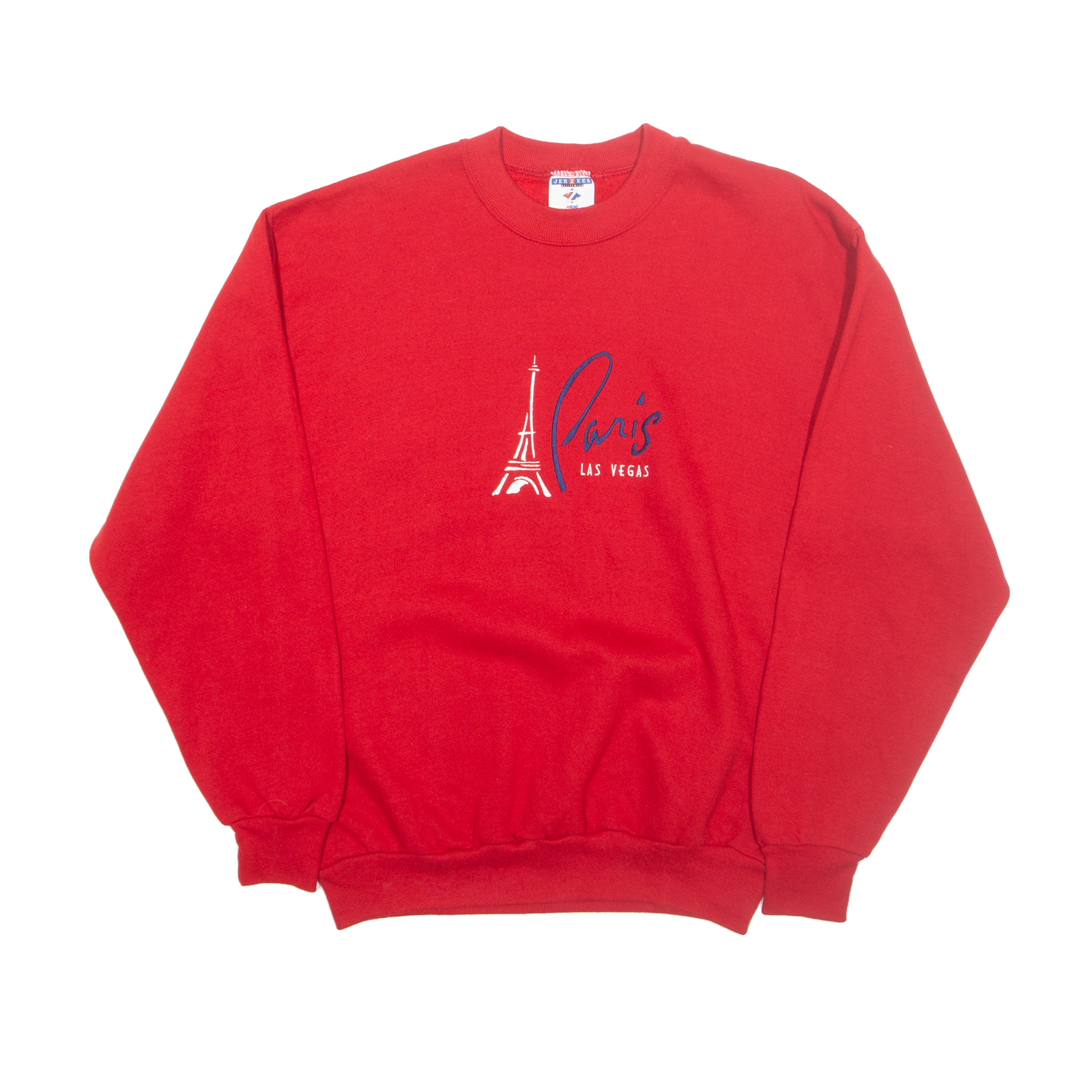 JERZEES Paris Las Vegas Mens Sweatshirt Red USA M Refurbished - N/A refurbished available on Cerqular
