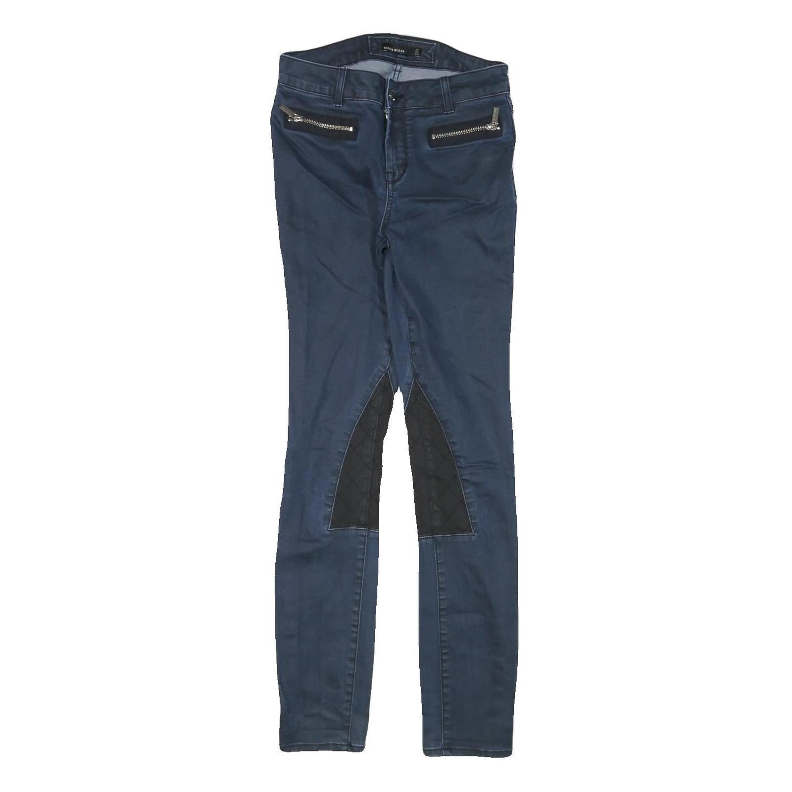KAREN MILLEN Womens Slim Blue Denim Skinny Jeans W26 L29 Zippered Pockets Refurbished - N/A refurbished available on Cerqular
