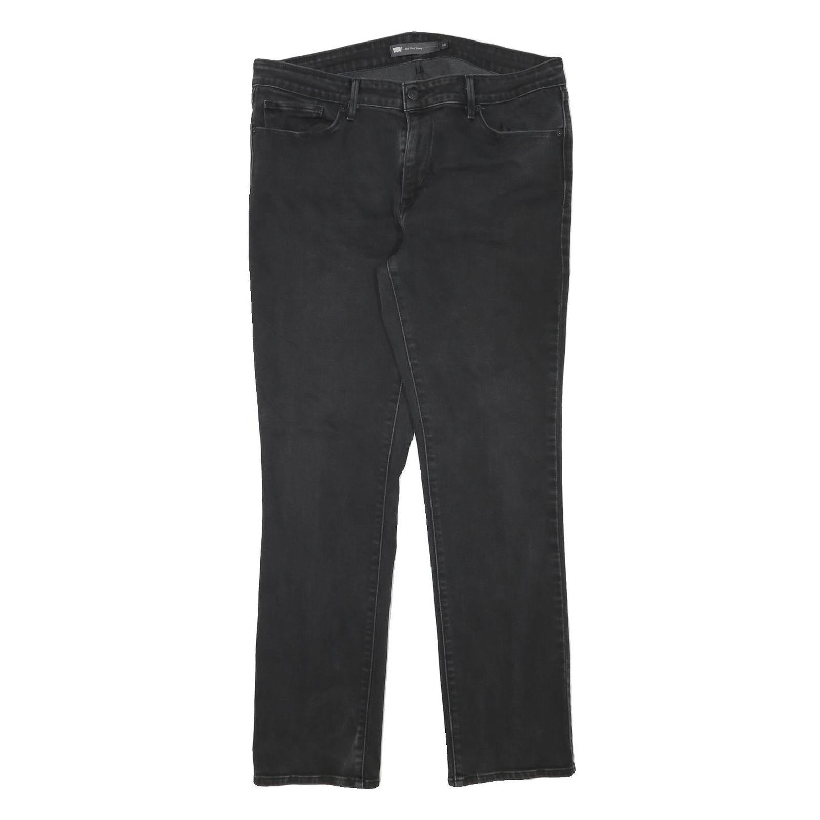 LEVI'S Womens Slim Black Denim Jeans W33 L29 Cotton Blend Zip Casual Fashion Refurbished - N/A refurbished available on Cerqular