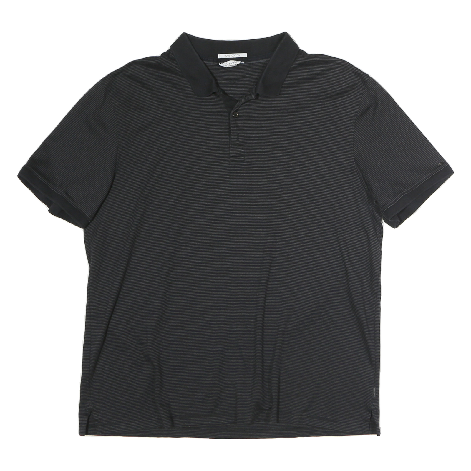 Buy CALVIN KLEIN Mens Black Fine Stripe Short Sleeve Polo Shirt XL Cotton Refurbished - $28.59 CALVIN KLEIN Mens Black Fine Stripe Short Sleeve Polo Shirt XL Cotton Refurbished - N/A refurbished available on Cerqular