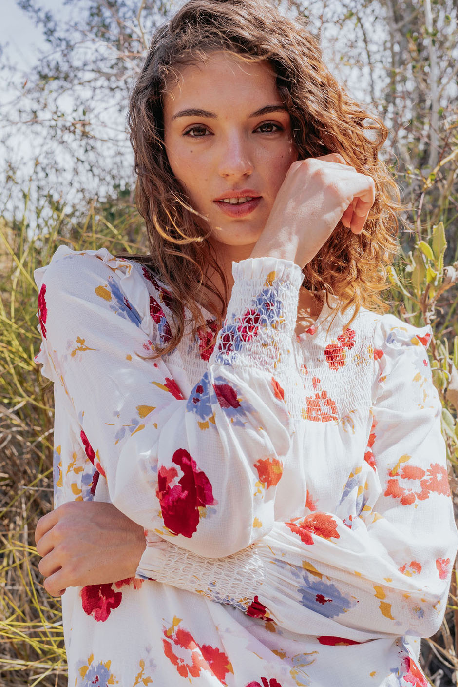 Buy Mabel Blouse | Size: XS | Color: Prairie Bloom Refurbished - $129.00 Mabel Blouse | Size: XS | Color: Prairie Bloom Refurbished - N/A (Paneros is not a known clothing brand. It is possible refurbished available on Cerqular