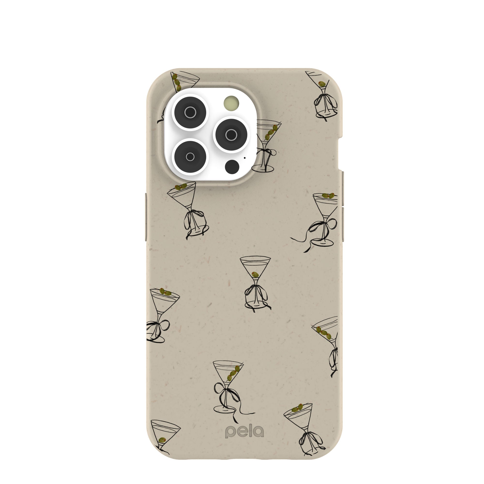London Fog Martini Me iPhone 14 Pro Case Refurbished - Pela Case refurbished available on Cerqular