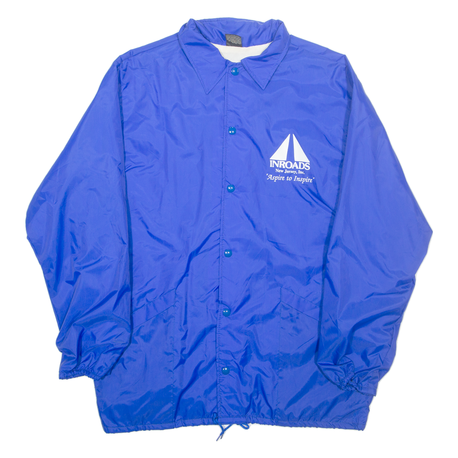 ARISTO JAC New Jersey Mens Coach Jacket Blue Nylon USA L Refurbished - N/A refurbished available on Cerqular