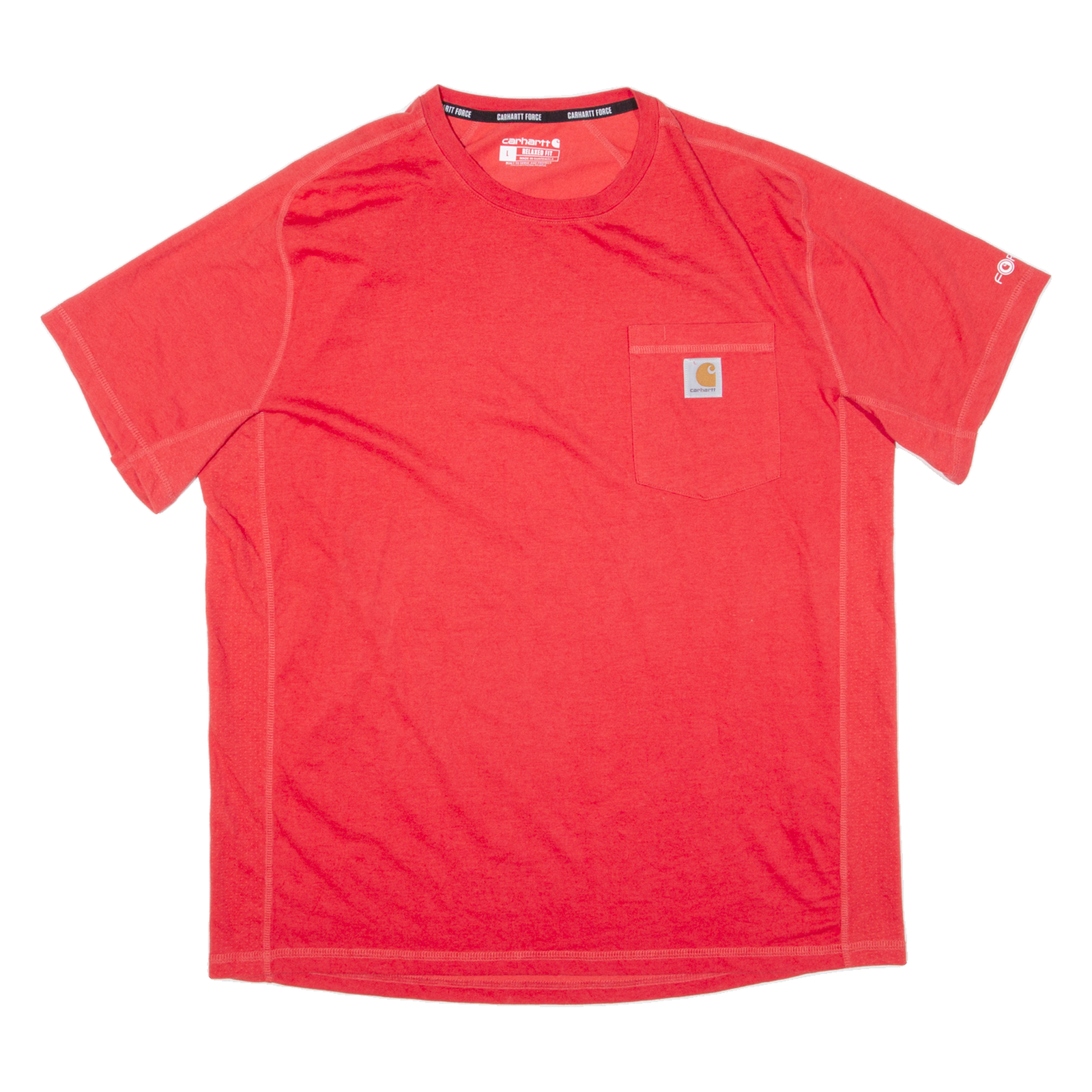CARHARTT Relaxed Fit Mens T-Shirt Red L Refurbished - N/A refurbished available on Cerqular