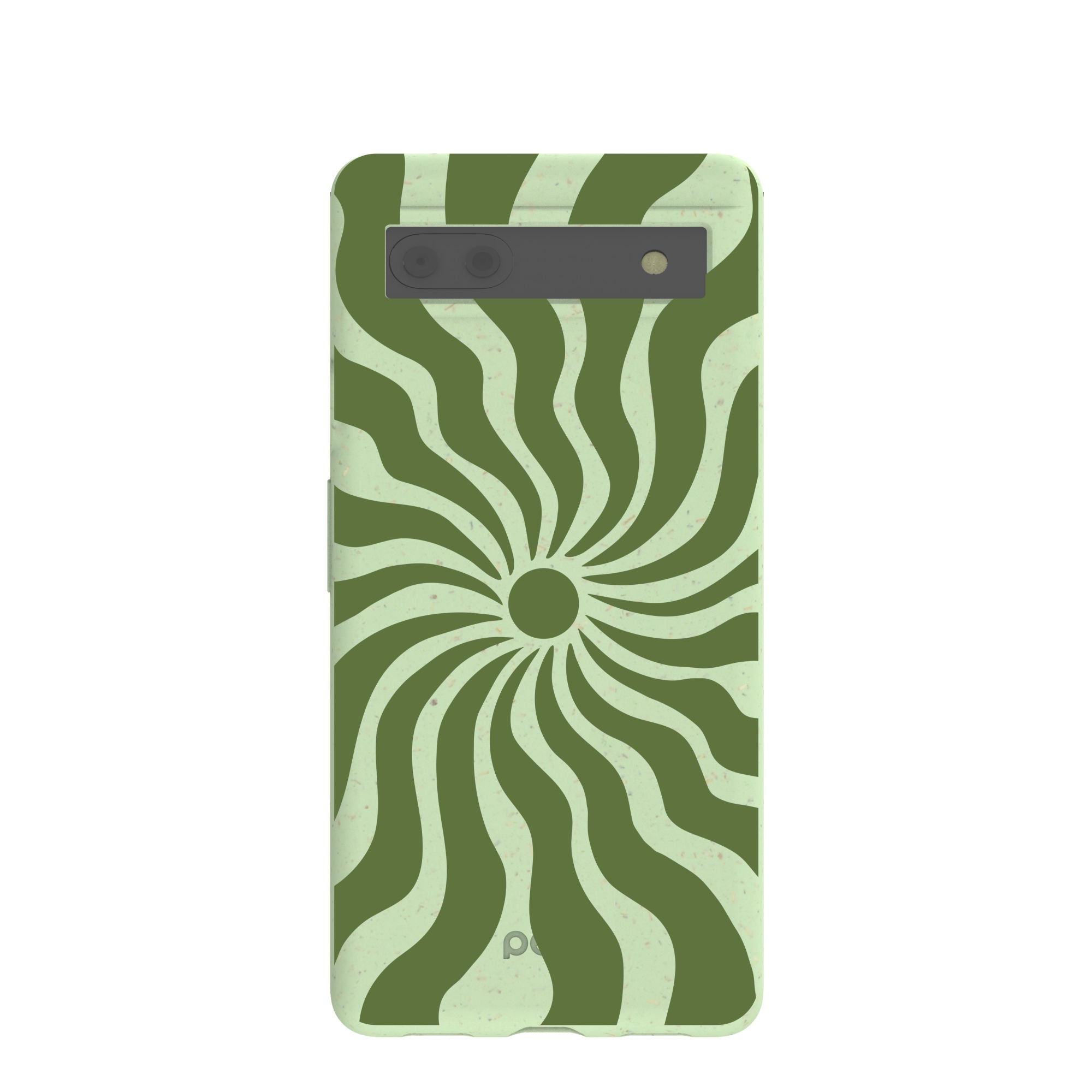 Sage Green Watermelon Time Warp Google Pixel 6a Case Refurbished - Pela Case refurbished available on Cerqular