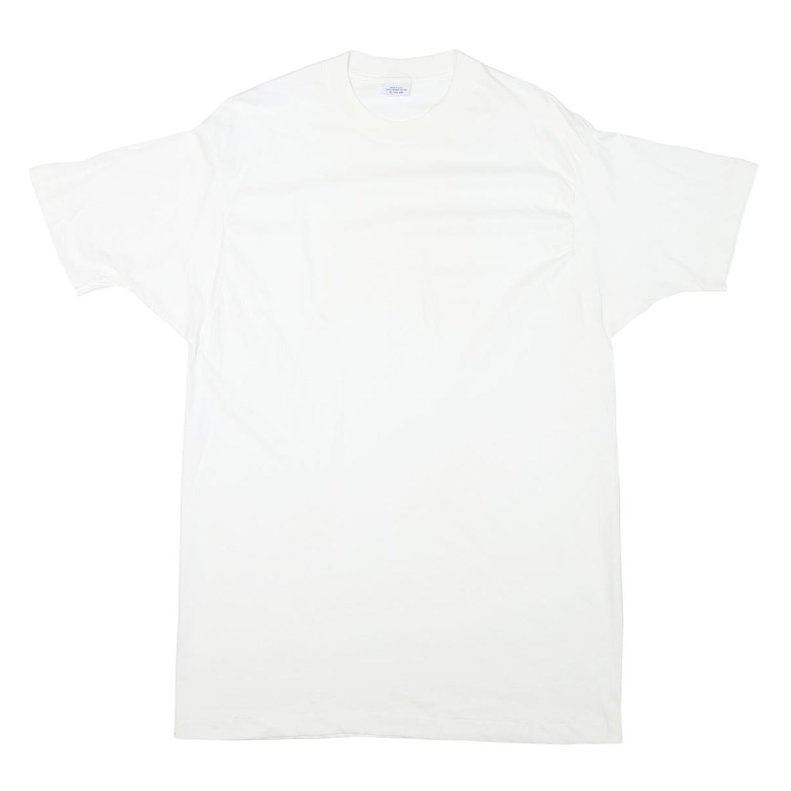 Buy Mens White Plain T-Shirt Crew Neck Short Sleeve XL Cotton Blend Basic Essential Refurbished - $11.69 Mens White Plain T-Shirt Crew Neck Short Sleeve XL Cotton Blend Basic Essential Refurbished - N/A refurbished available on Cerqular