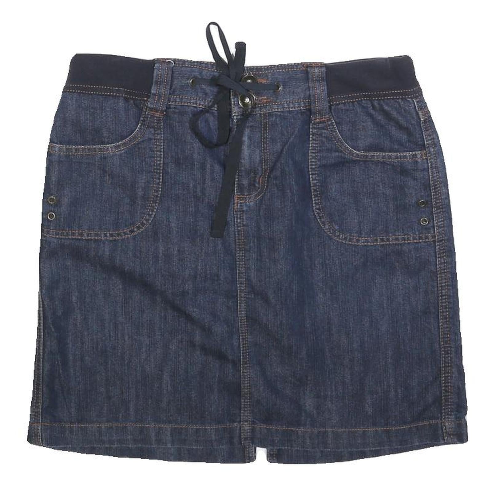 FADED GLORY Womens Blue Denim Mini Skirt Cotton Blend S Casual Stylish Refurbished - N/A refurbished available on Cerqular
