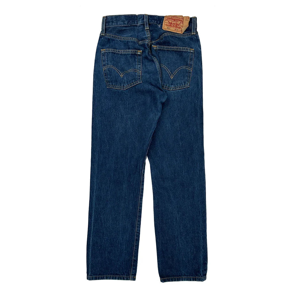 501 Levis Jeans - 29W UK 10 Blue Denim Refurbished - Thrifted (note: this is a term often used to describe second- refurbished available on Cerqular