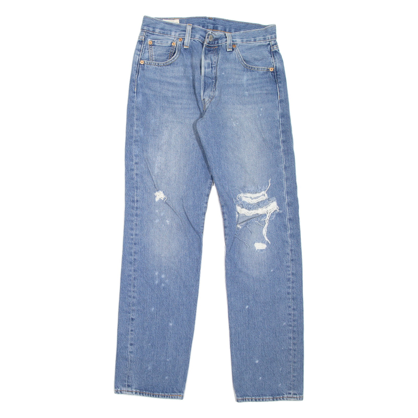 LEVI'S 501 BIG E Jeans 93 Distressed Mens Blue Straight Stone Wash W30 L32 Refurbished - N/A refurbished available on Cerqular