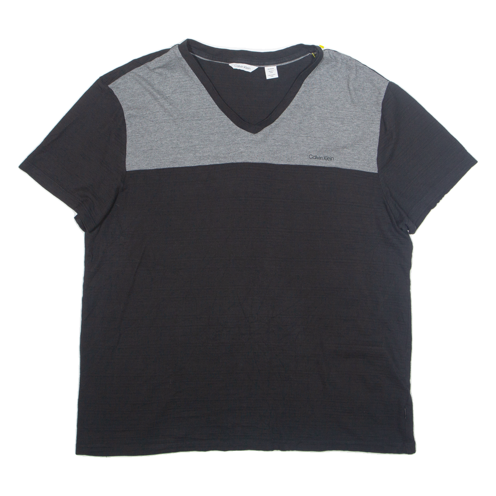 CALVIN KLEIN Soft Touch Mens T-Shirt Black V-Neck XL Refurbished - N/A refurbished available on Cerqular