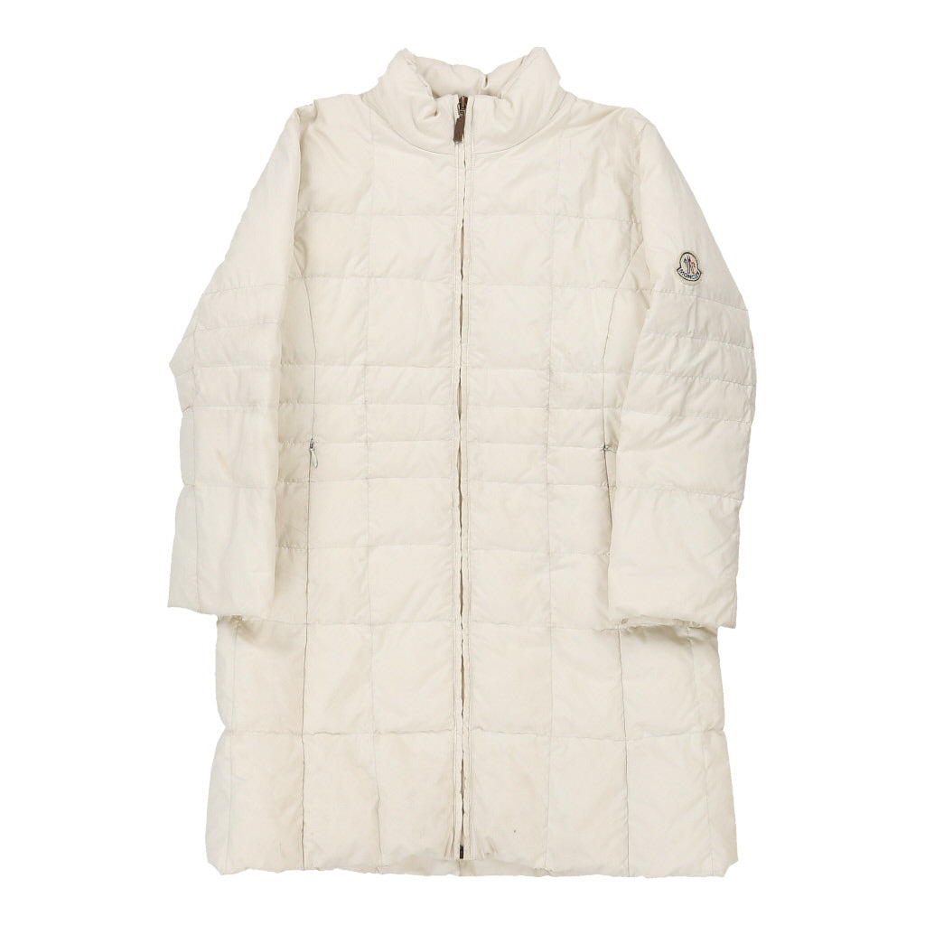 8 Years Moncler Puffer - Small White Polyester | Size: small Refurbished - N/A (Preloved Designer is not a specific brand, it refurbished available on Cerqular