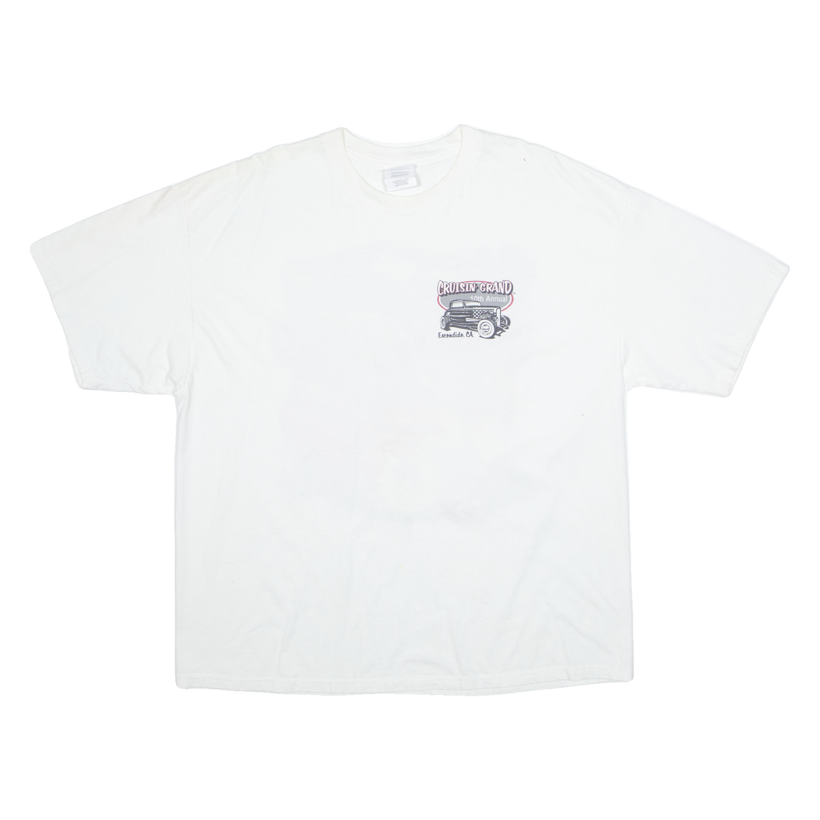 PORT AND COMPANY Cruisin Grand 10th Annual Mens T-Shirt White USA XL Refurbished - N/A refurbished available on Cerqular