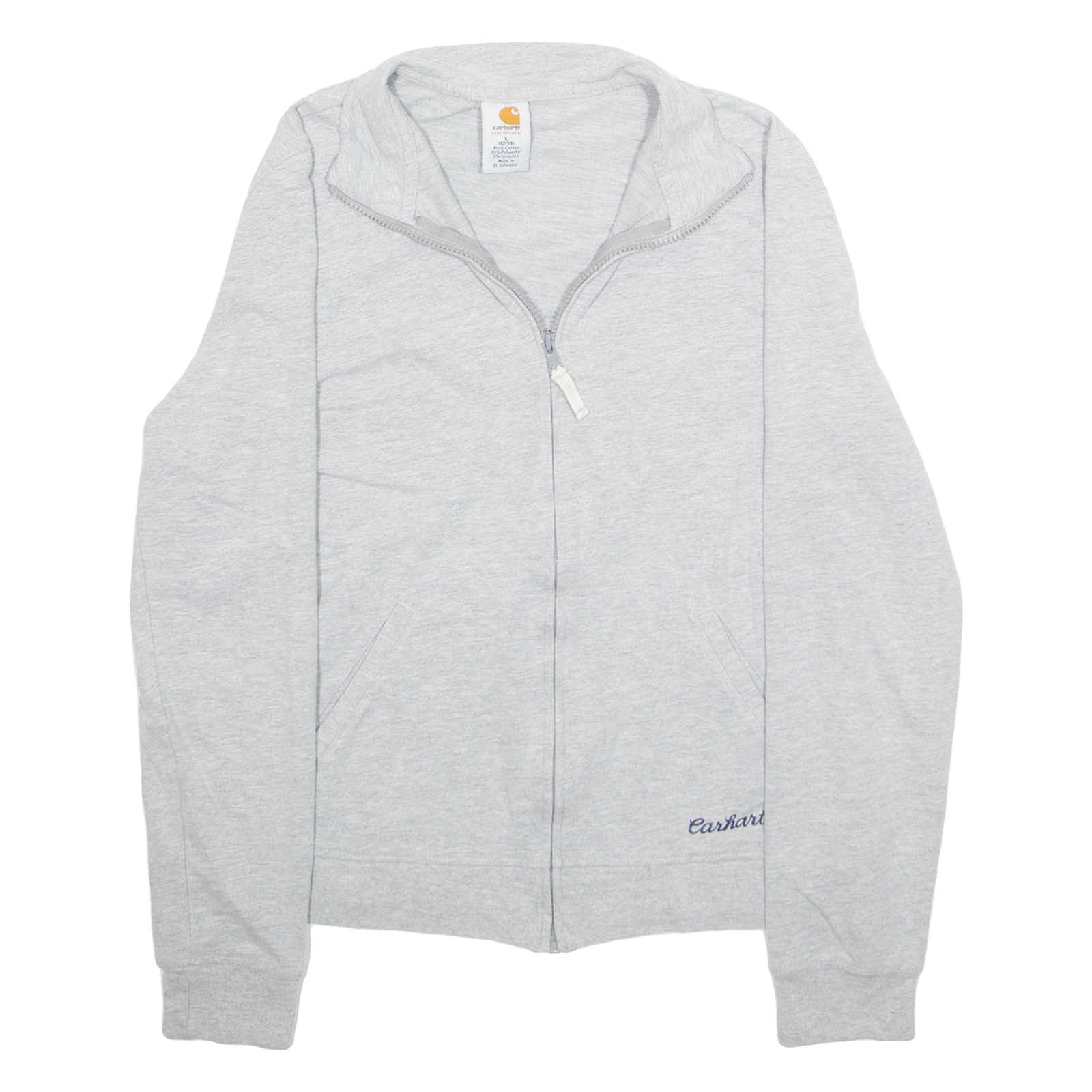 CARHARTT Womens Fleece Jacket Grey L Refurbished - N/A refurbished available on Cerqular