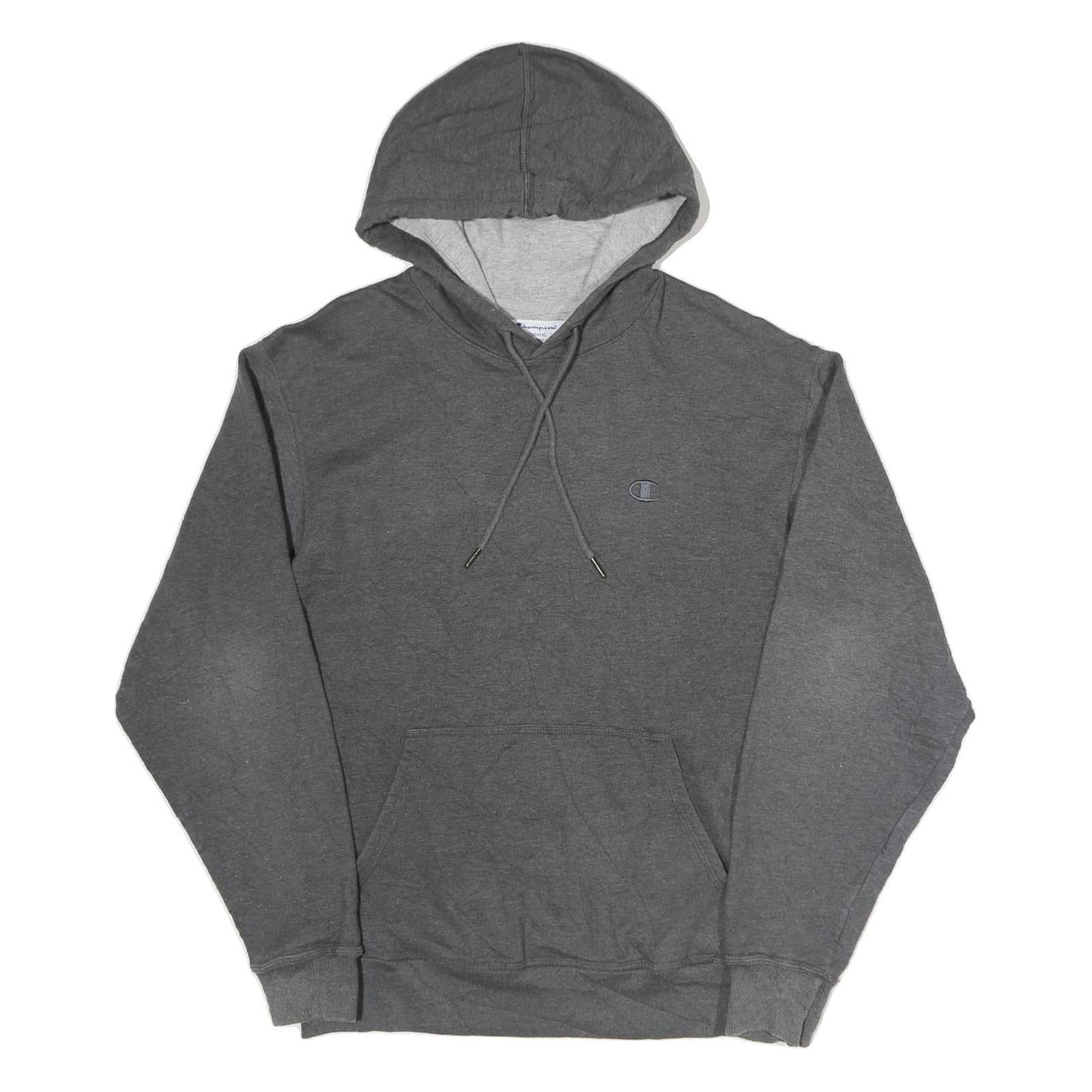 CHAMPION Mens Grey Pullover Hoodie M Classic Comfort Cotton Blend Casual Wear Refurbished - N/A refurbished available on Cerqular