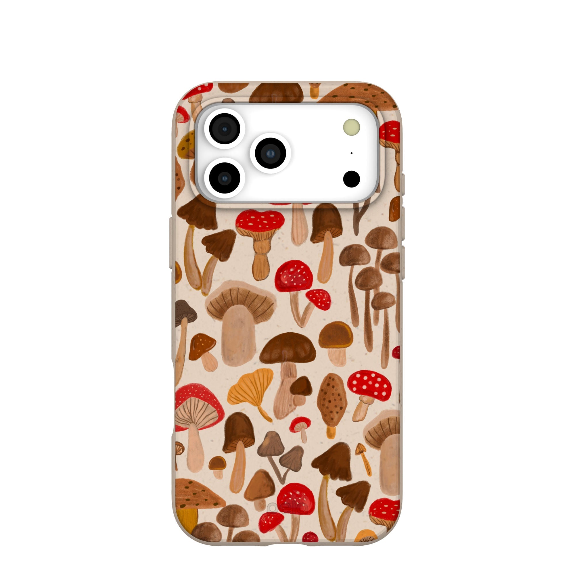 Seashell Shroomy Days iPhone 17 Pro Max Case | MagSafe Compatibility: With MagSafe Refurbished - Pela Case refurbished available on Cerqular