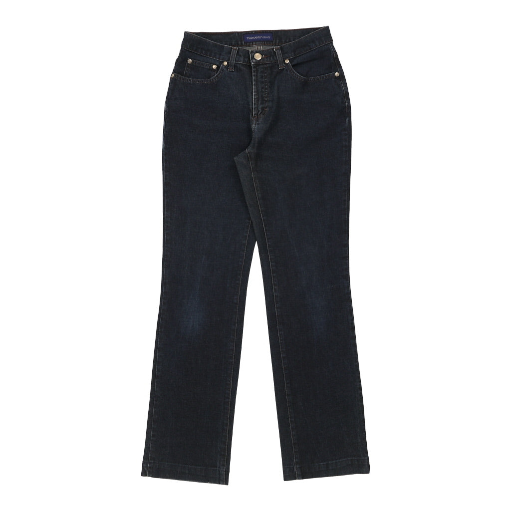 Trussardi Flared Jeans - 27W UK 8 Dark Wash Cotton Blend Refurbished - Thrifted (note: this is a term often used to describe second- refurbished available on Cerqular