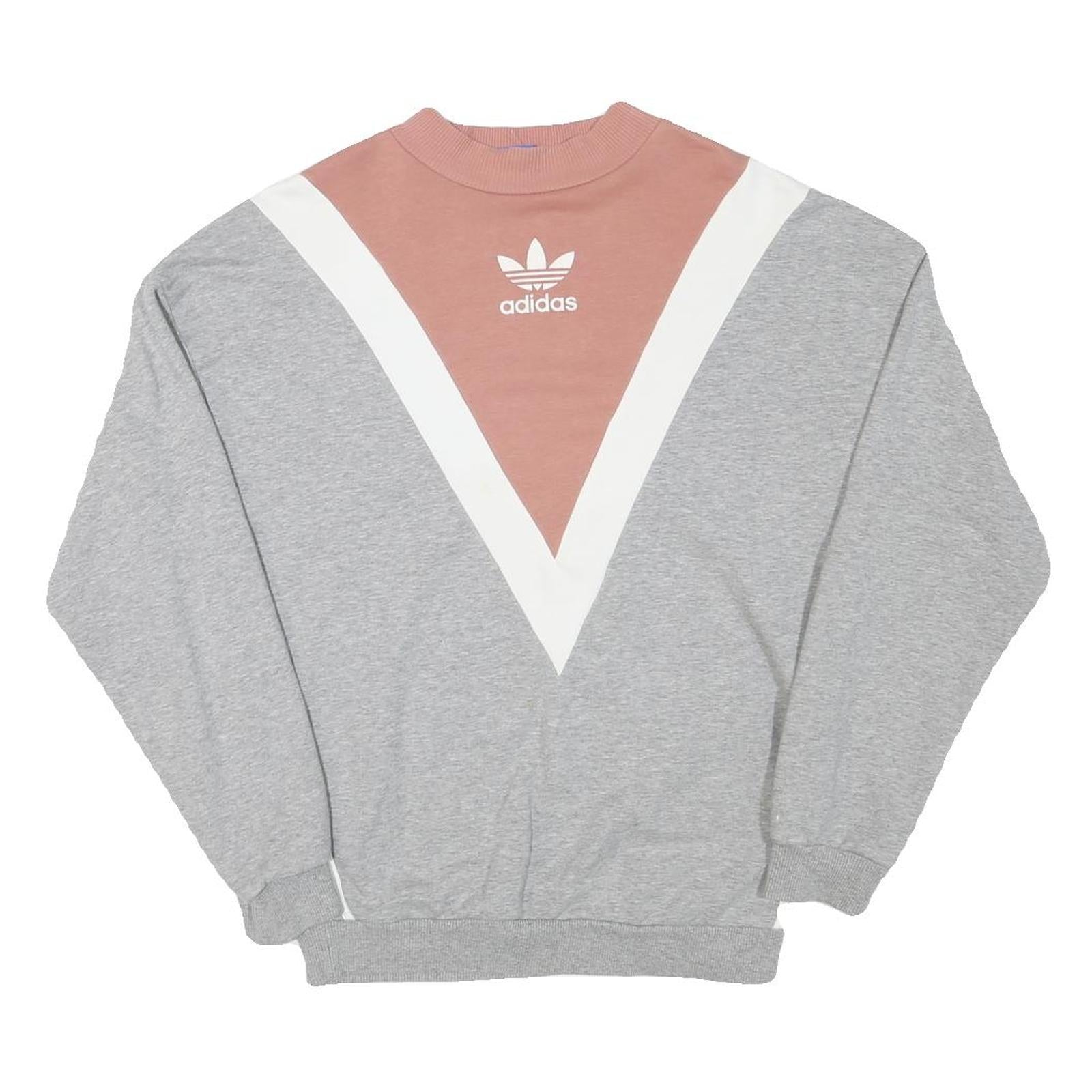 Buy ADIDAS Womens Grey & Pink Crew Neck UK 6 Sweatshirt Cotton Blend Pullover Refurbished - $29.89 ADIDAS Womens Grey & Pink Crew Neck UK 6 Sweatshirt Cotton Blend Pullover Refurbished - N/A refurbished available on Cerqular