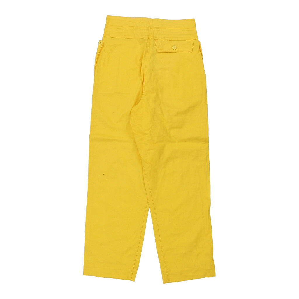 Unbranded Trousers - Small Yellow Cotton Refurbished - Thrifted (note: this is a term often used to describe second- refurbished available on Cerqular