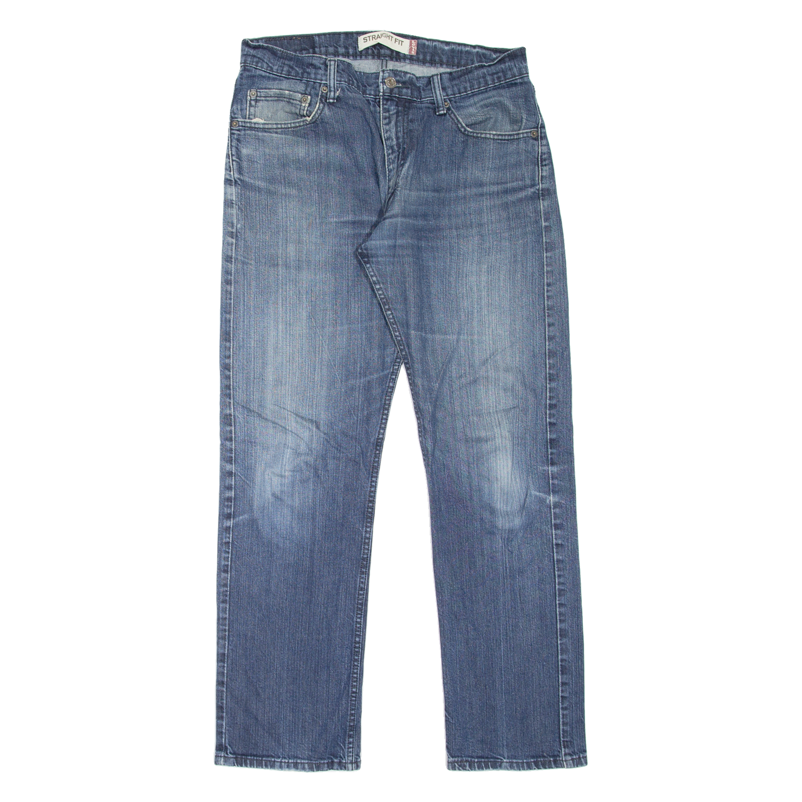 LEVI'S 505 Jeans Mens Blue Regular Straight Stone Wash W31 L32 Refurbished - N/A refurbished available on Cerqular