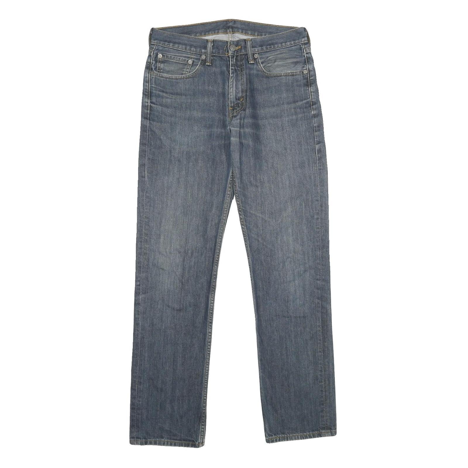 LEVI'S Mens Blue Regular Fit Straight Denim Jeans W32 L32 Classic Cotton Zip Refurbished - N/A refurbished available on Cerqular