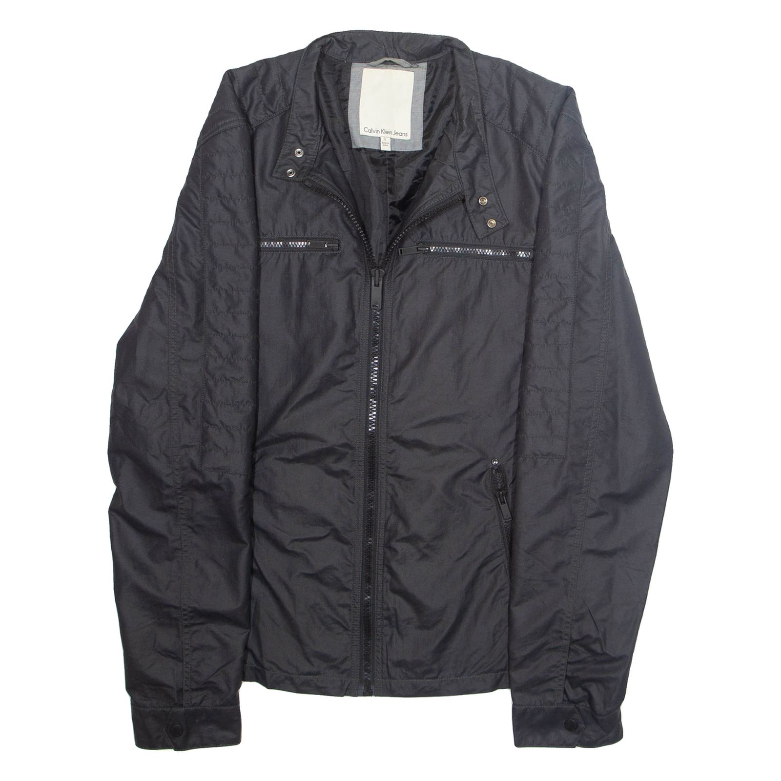 CALVIN KLEIN JEANS Mens Jacket Beige Nylon L Refurbished - N/A refurbished available on Cerqular