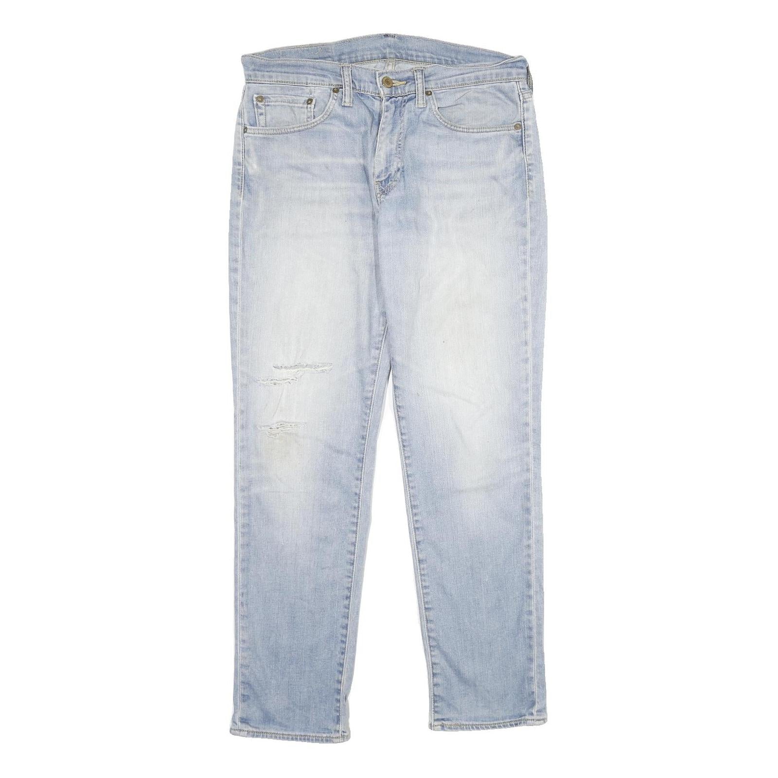 LEVI'S 511 Slim Mens Jeans Blue Denim Slim Cotton Blend W32 L30 Distressed Refurbished - N/A refurbished available on Cerqular