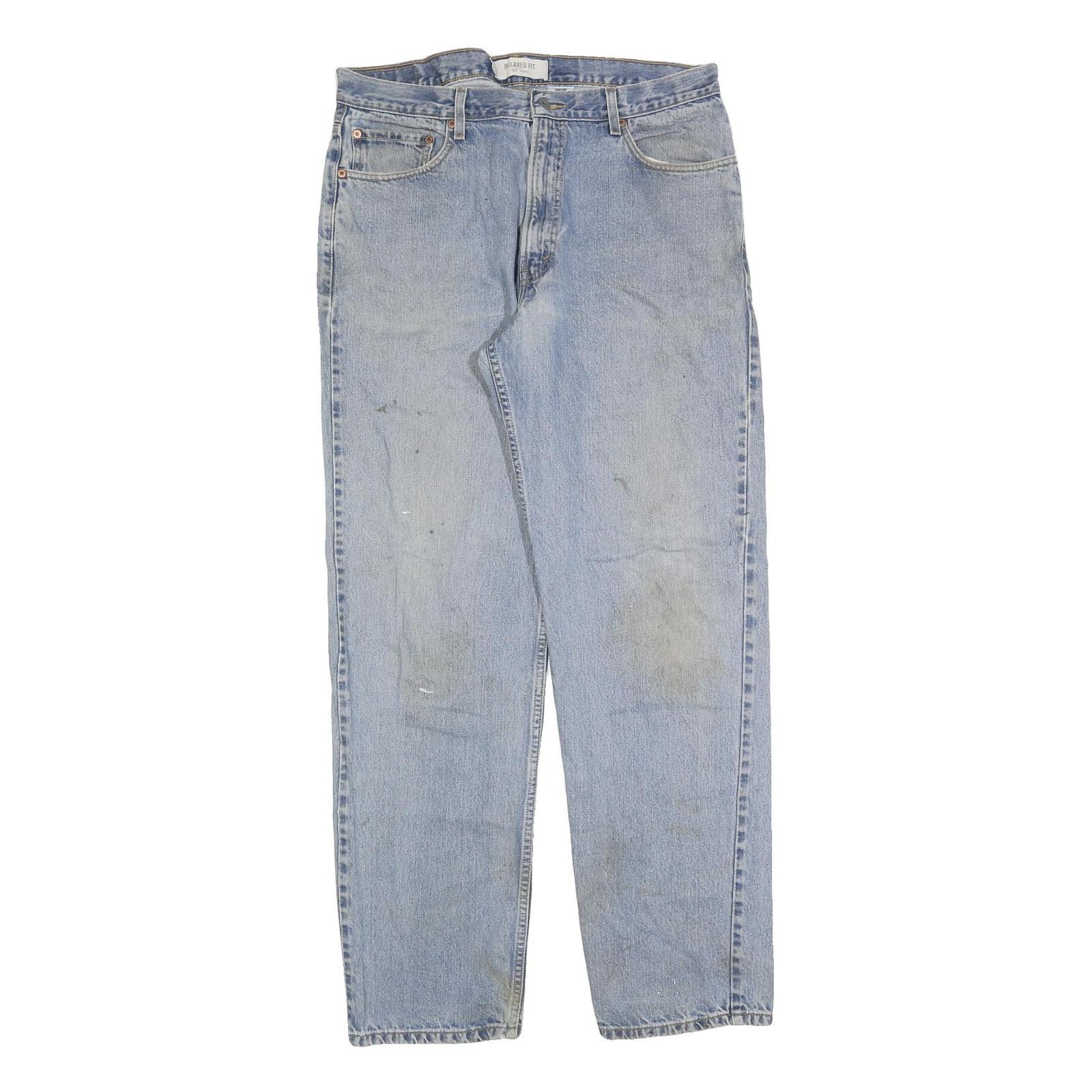 LEVI'S 550 Straight Mens Jeans Blue Relaxed Straight Denim Medium W36 L34 Refurbished - N/A refurbished available on Cerqular