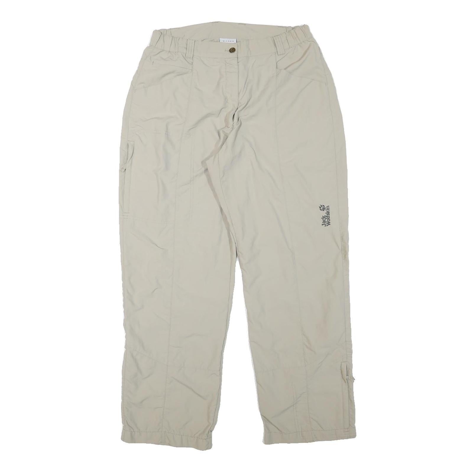 JACK WOLFSKIN Womens Polyester Blend Beige Relaxed Straight Trousers W28 L28 Refurbished - N/A refurbished available on Cerqular