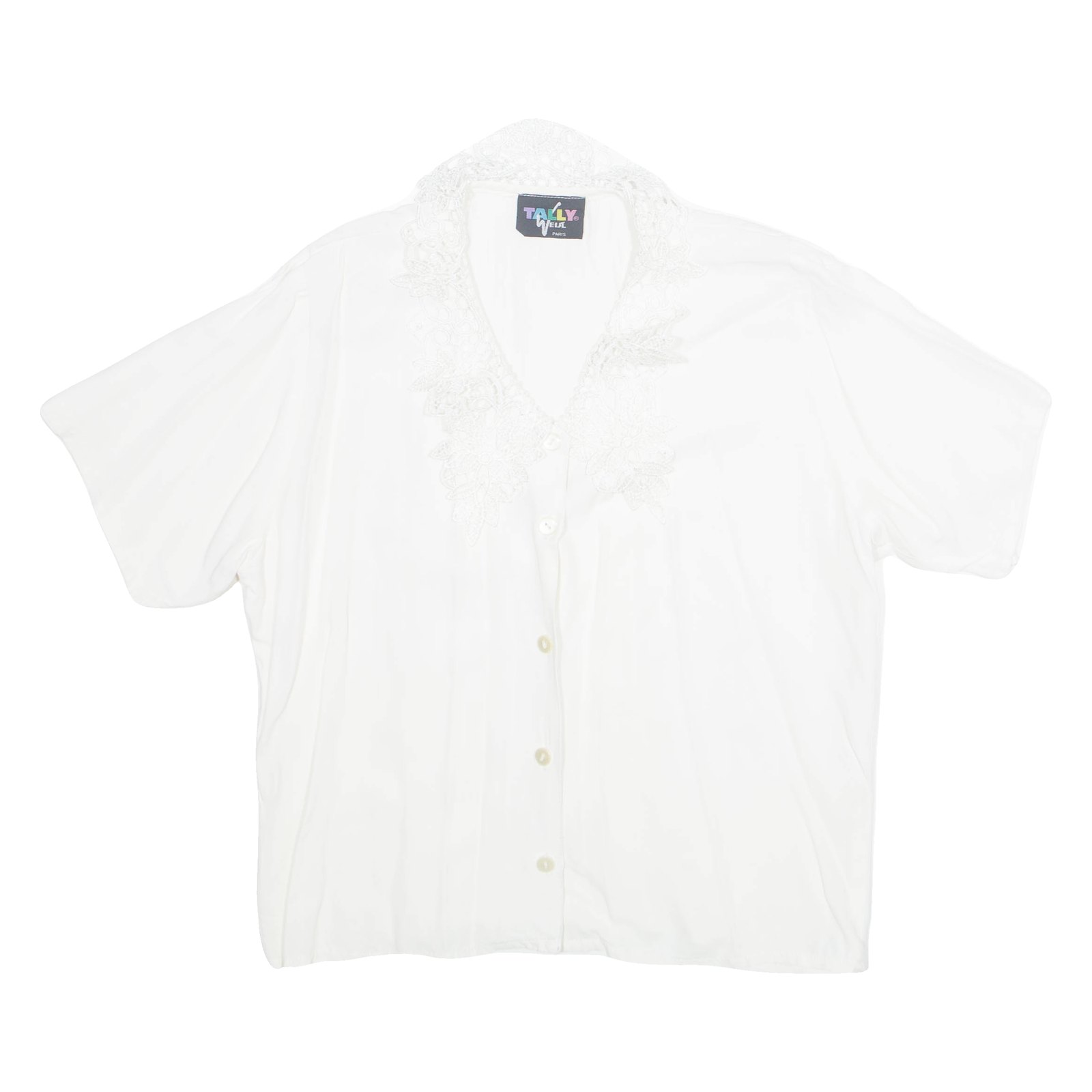 TALLY WEIJL Womens Kimono Blouse White M Refurbished - N/A refurbished available on Cerqular