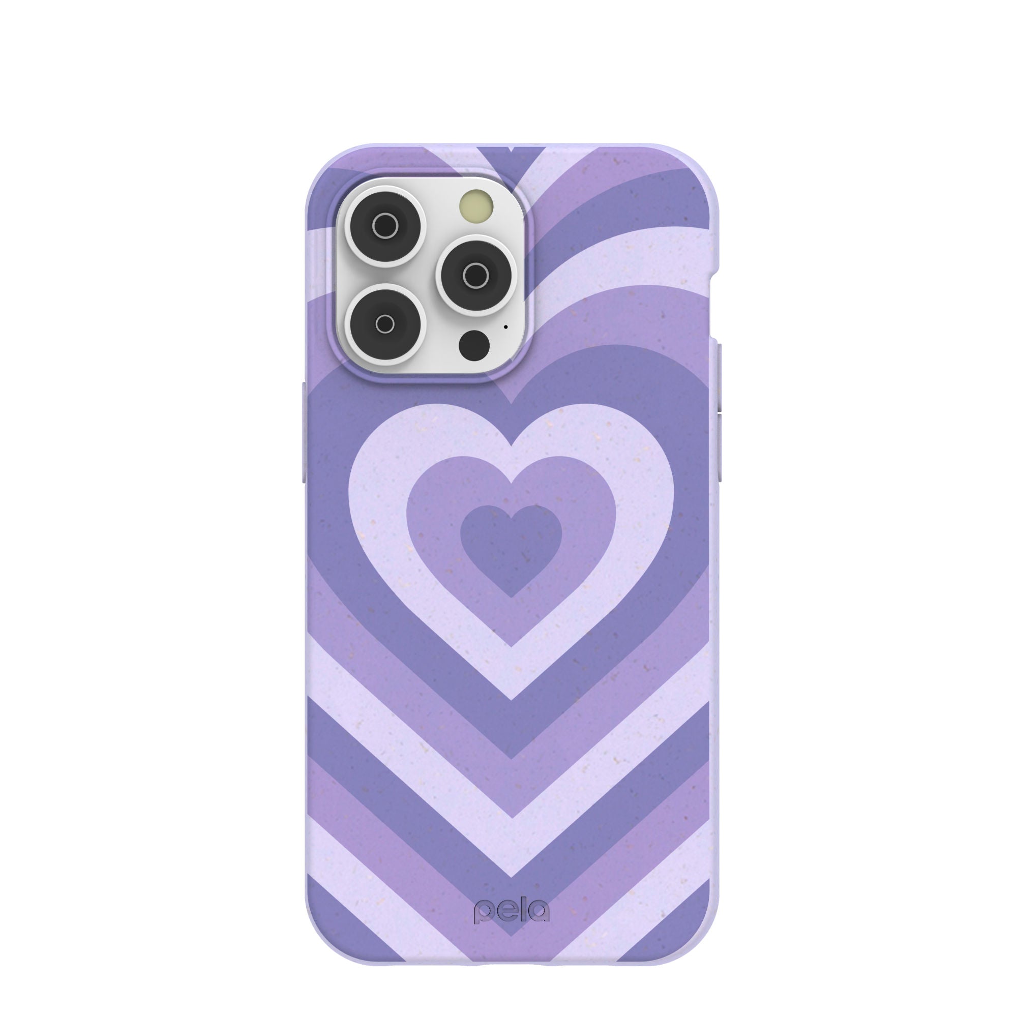 Lavender Power Hearts iPhone 14 Pro Max Case Refurbished - Pela Case refurbished available on Cerqular
