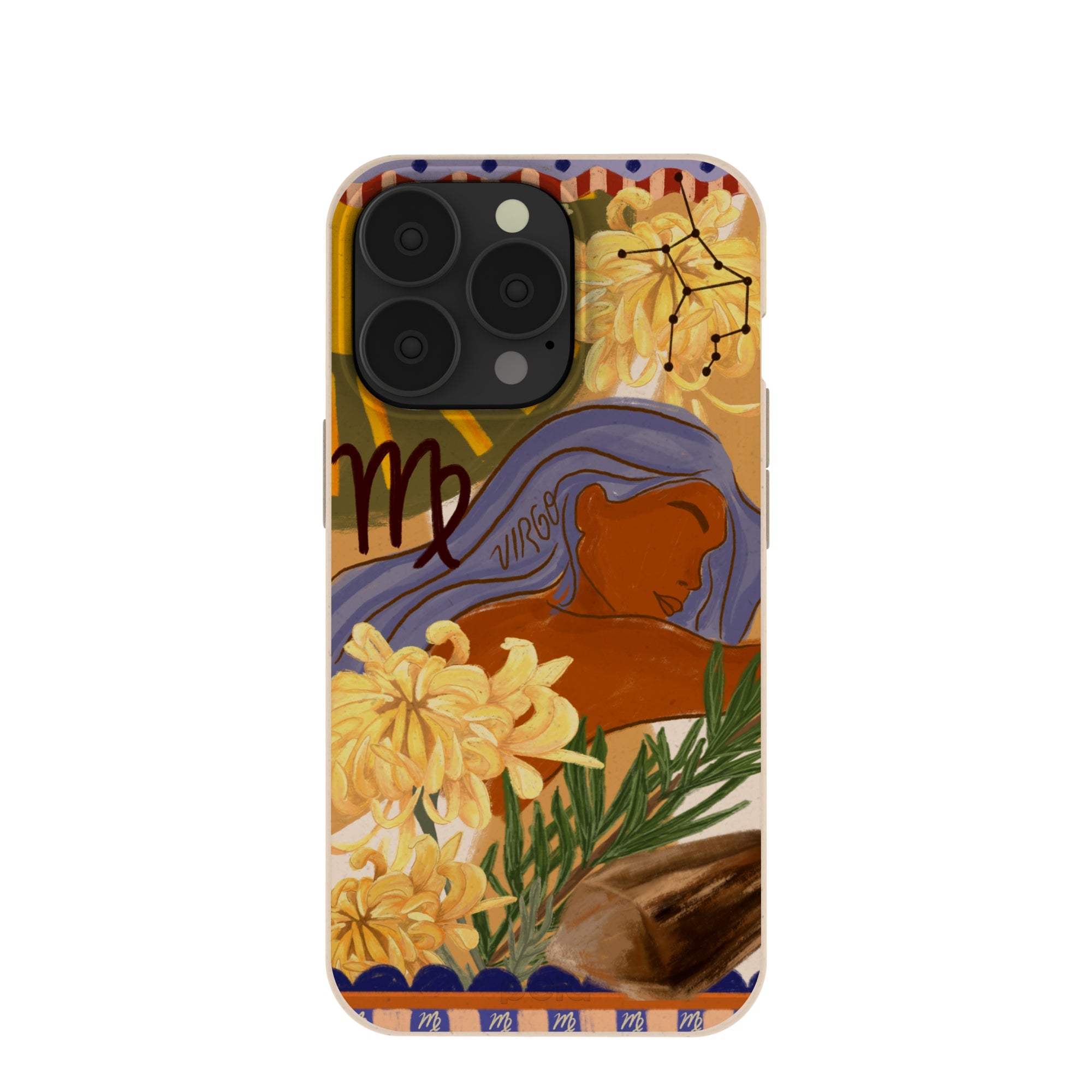 Seashell Virgo Goddess iPhone 13 Pro Case Refurbished - Pela Case refurbished available on Cerqular